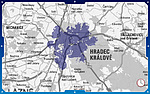 Mapa pokrytí - Hradec Králové