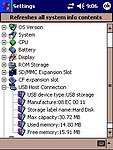 Informace o zařízení v USB Hostu