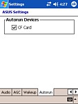 Povolení automatického spouštění aplikací z karty