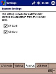 Automatické spuštění aplikací z karty