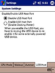 Nastavení USB host portu