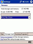 17.4MB volného místa ve FlashROM paměti čeká na vaše data