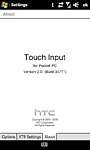 Nastavení Touch Input