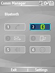 Zapnutý Bluetooth modul