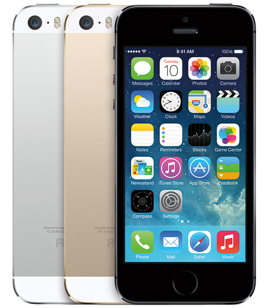 Apple iPhone 5s barevne varianty