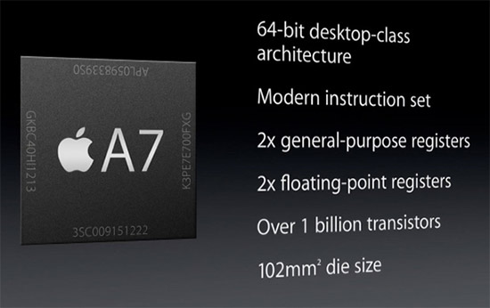Apple iPhone 5s procesor A7