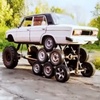 Rusové postavili 14kolovou Ladu: kola má ve 3 patrech