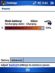 Zobrazení stavu baterie