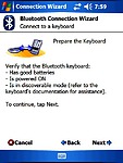 Připojení BT klávesnice