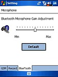 Nastavení citlivosti mikrofonu pro bluetooth sluchátko