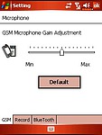 Nastavení citlivosti mikrofonu u GSM