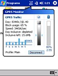 GPRS Monitor - stavové okno
