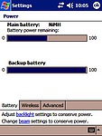 Zobrazení stavu baterie