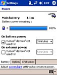 Grafické znázornění kondice baterie