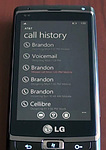 Windows Phone 7: videoukázka telefonování